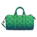 LOUIS VUITTON Monogram Illusion Keepall XS Hand Bag Green M59691 Auth 148207SM-3