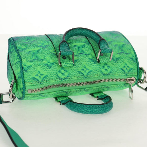 LOUIS VUITTON Monogram Illusion Keepall XS Hand Bag Green M59691 Auth 148207SM