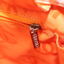 CHANEL Cambon Line Tote Bag Lamb Skin White Silver CC Auth 148211-21