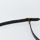 Salvatore Ferragamo Hand Bag Leather 2way Black Gold Auth 148212-9