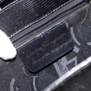 Salvatore Ferragamo Hand Bag Leather 2way Black Gold Auth 148212-12