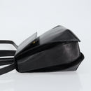 Salvatore Ferragamo Hand Bag Leather 2way Black Gold Auth 148212-4