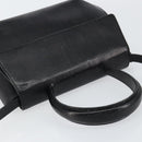 Salvatore Ferragamo Hand Bag Leather 2way Black Gold Auth 148212-6