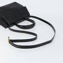 Salvatore Ferragamo Hand Bag Leather 2way Black Gold Auth 148212-8