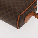 CELINE Macadam Canvas Shoulder Bag PVC Brown Gold Auth 148213-16