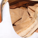 CELINE Macadam Canvas Shoulder Bag PVC Brown Gold Auth 148213-11