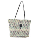 FENDI Zucca Canvas Tote Bag White Auth 148214-1