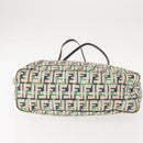 FENDI Zucca Canvas Tote Bag White Auth 148214-6