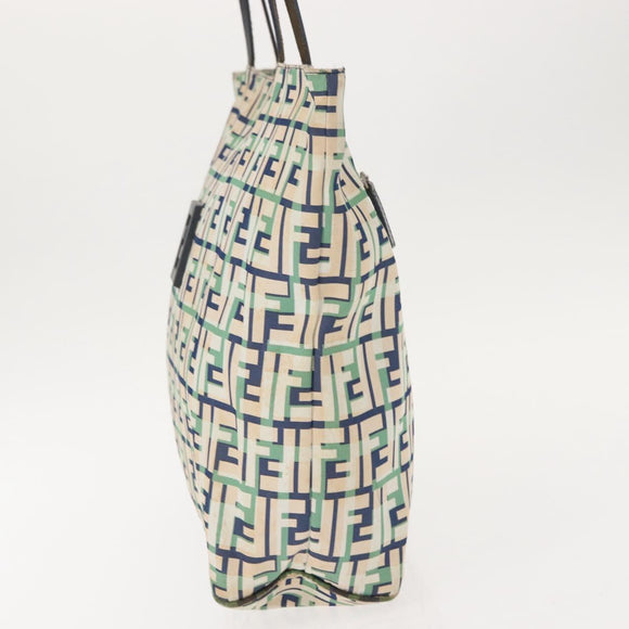 FENDI Zucca Canvas Tote Bag White Auth 148214
