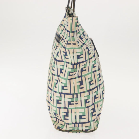 FENDI Zucca Canvas Tote Bag White Auth 148214