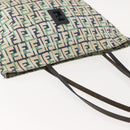 FENDI Zucca Canvas Tote Bag White Auth 148214-7