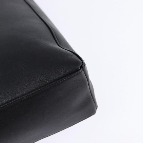 Salvatore Ferragamo Shoulder Bag Leather Black Gold Auth 148231