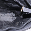 Salvatore Ferragamo Shoulder Bag Leather Black Gold Auth 148231-17