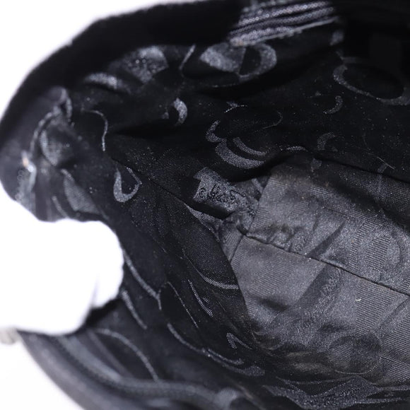 Salvatore Ferragamo Shoulder Bag Leather Black Gold Auth 148231