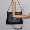 Salvatore Ferragamo Shoulder Bag Leather Black Gold Auth 148231-20