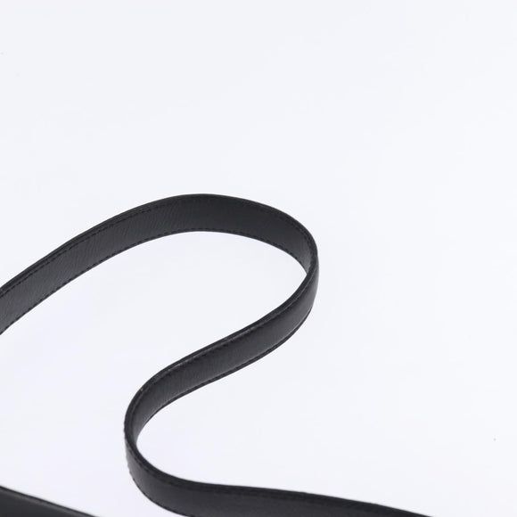 Salvatore Ferragamo Shoulder Bag Leather Black Gold Auth 148231