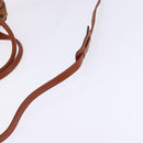 MCM Logogram Vicetos Boston Bag PVC 2way Brown Gold Auth 148233-9