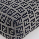 FENDI Zucchino Canvas Hand Bag Navy Auth 148236-9