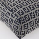 FENDI Zucchino Canvas Hand Bag Navy Auth 148236-16