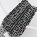 FENDI Zucchino Canvas Hand Bag Navy Auth 148236-6