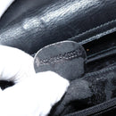 GUCCI Bamboo Hand Bag Leather Black Gold 002 2855 0322 0 Auth 148238-12