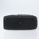 GUCCI Bamboo Hand Bag Leather Black Gold 002 2855 0322 0 Auth 148238-5