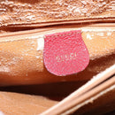 GUCCI Bamboo Hand Bag Leather Suede Red Gold 002 0260 2615 Auth 148239-17