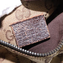 GUCCI GG Canvas Waist bag Beige Silver 28566 Auth 148242-10