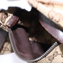 GUCCI GG Canvas Waist bag Beige Silver 28566 Auth 148242-19
