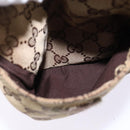 GUCCI GG Canvas Waist bag Beige Silver 28566 Auth 148242-20