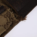 GUCCI GG Canvas Waist bag Beige Silver 28566 Auth 148242-7