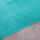 BOTTEGA VENETA INTRECCIATO Bag Leather Turquoise Blue 255549 Auth 148243-19