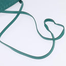 BOTTEGA VENETA INTRECCIATO Bag Leather Turquoise Blue 255549 Auth 148243-7