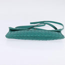 BOTTEGA VENETA INTRECCIATO Bag Leather Turquoise Blue 255549 Auth 148243-5
