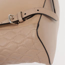 BALLY Backpack Leather Pink Silver Auth 148244-17