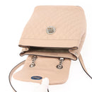 BALLY Backpack Leather Pink Silver Auth 148244-11