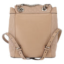 BALLY Backpack Leather Pink Silver Auth 148244-2