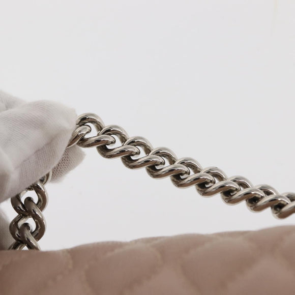 BALLY Backpack Leather Pink Silver Auth 148244