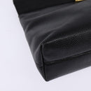 Salvatore Ferragamo Vala Shoulder Bag Leather Black Gold Auth 148245-9