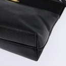Salvatore Ferragamo Vala Shoulder Bag Leather Black Gold Auth 148245-14