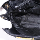 Salvatore Ferragamo Vala Shoulder Bag Leather Black Gold Auth 148245-18