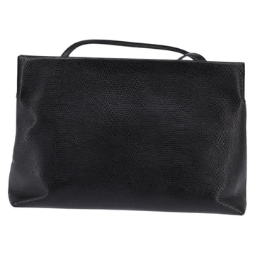 Salvatore Ferragamo Vala Shoulder Bag Leather Black Gold Auth 148245 - 0