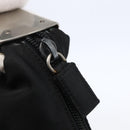 PRADA Shoulder Bag Nylon Black Silver Auth 148246-10