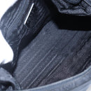 PRADA Shoulder Bag Nylon Black Silver Auth 148246-11