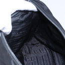 PRADA Shoulder Bag Nylon Black Silver Auth 148246-19