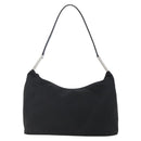 PRADA Shoulder Bag Nylon Black Silver Auth 148246-2
