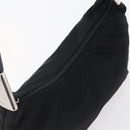PRADA Shoulder Bag Nylon Black Silver Auth 148246-6