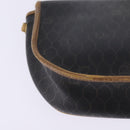 Christian Dior Honeycomb Canvas Shoulder Bag PVC Black Auth 148247-16