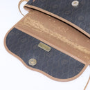 Christian Dior Honeycomb Canvas Shoulder Bag PVC Black Auth 148247-10