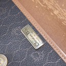 Christian Dior Honeycomb Canvas Shoulder Bag PVC Black Auth 148247-18